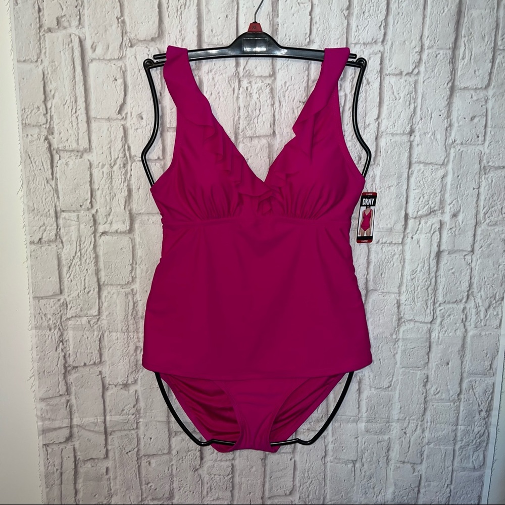 NEW DKNY TANKINI SIZE XL SWIMSUIT